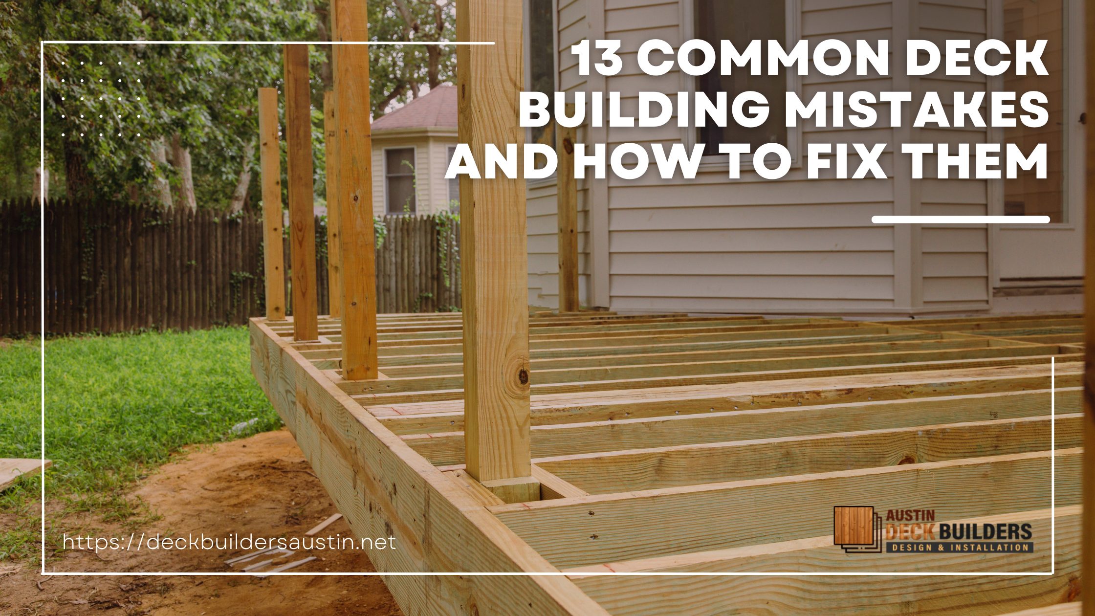 13 Common Deck Building Mistakes and How to Fix Them