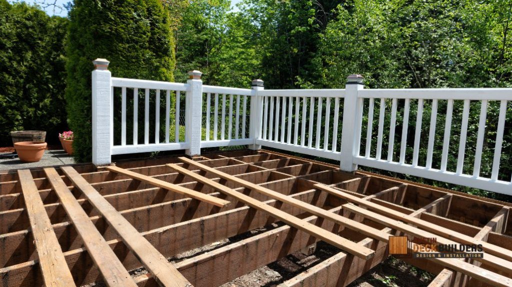 wooden deck installation