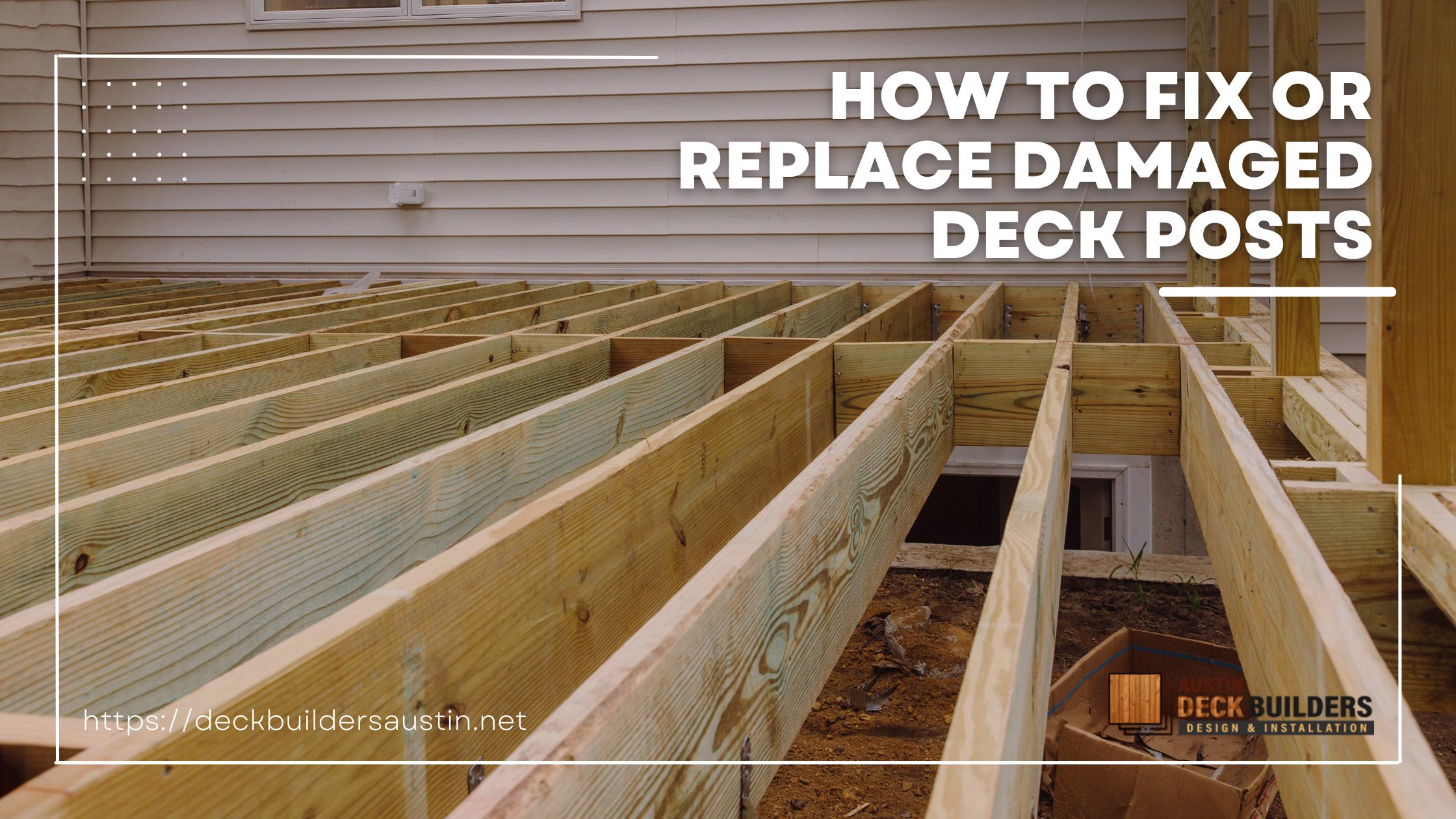 How to Fix or Replace Damaged Deck Posts